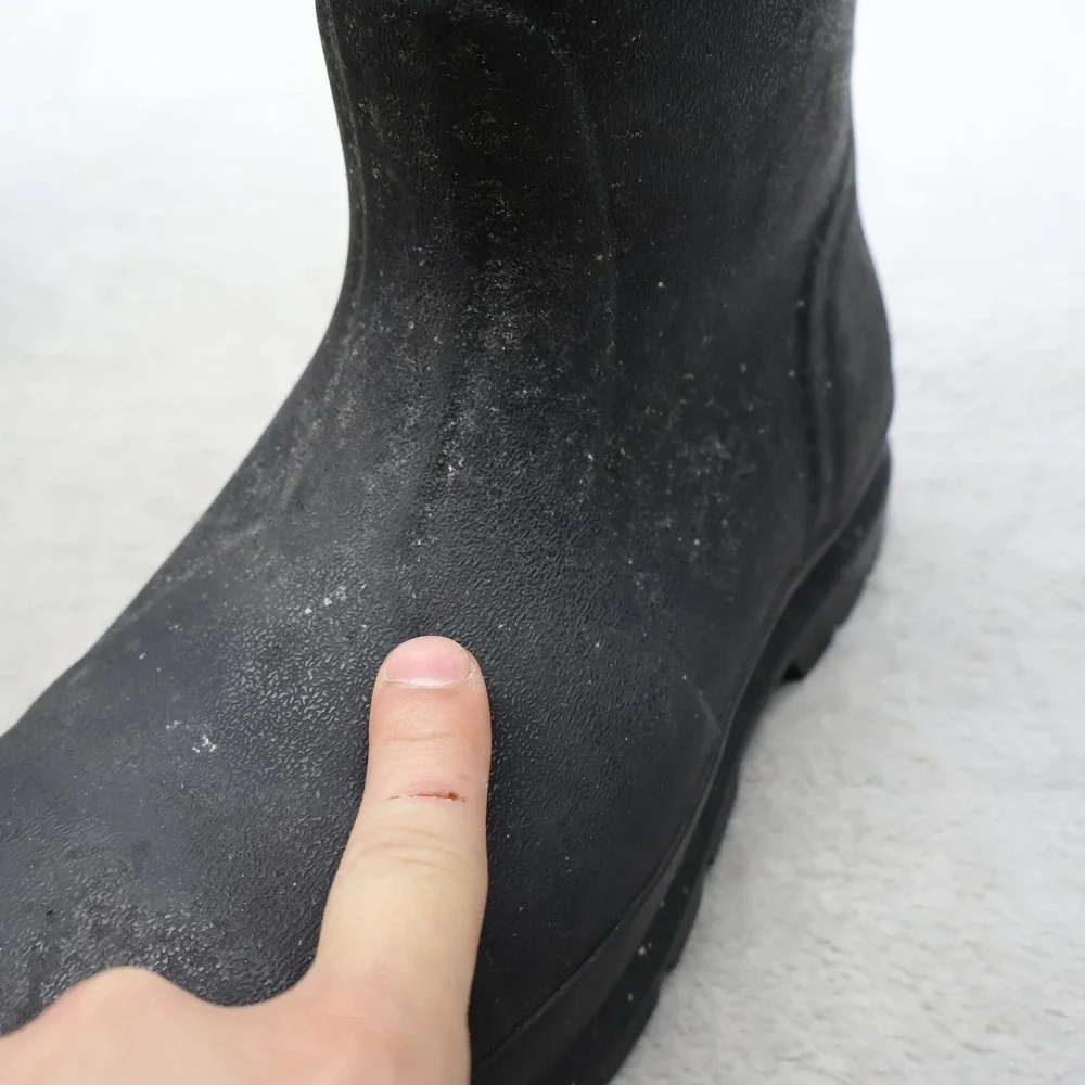 Muck Unisex M6 W7 Rain Boots Black Chore Steel Toe Tall Waterproof Safety 070022
